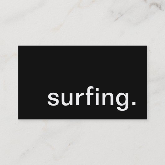 surfen. visitekaartje (Voorkant)