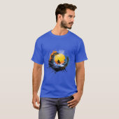 Surfen: Voel de haast, rijd het tij T-shirt (Voorkant volledig)