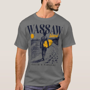 Surfen Wassaw Island Georgia Retro Surfer T-shirt
