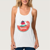 Surfen Watermeloen Tanktop (Voorkant)