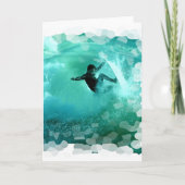 Surfen Wipeout Wenskaart Kaart (Voorkant)