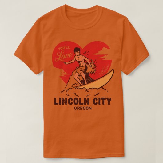  Surfen Youll Love Lincoln City Oregon Ret T-shirt (Design voorkant)