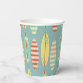 Surfen Zomer Retro Surf Boards Zomer Papieren Bekers (Achterkant)