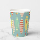 Surfen Zomer Retro Surf Boards Zomer Papieren Bekers (Rechts)