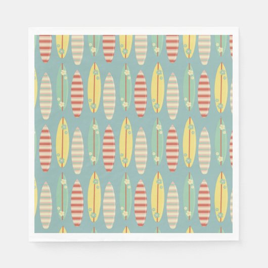 Surfen Zomer Surf Boards Zomerverjaardag Servet (Voorkant)
