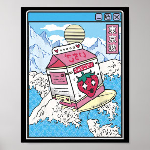 Surfen Zomer Surfboarder Strandliefhebber Cool Ret Poster