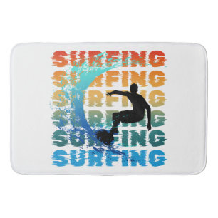 surfen zomer surfer strand surfen oceaan badmat