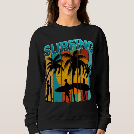 surfen zomer vakantie trui (Voorkant)