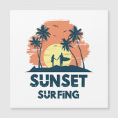 Surfen - Zonsondergang Surfen (Voorkant)