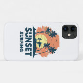 Surfen - Zonsondergang Surfen Case-Mate iPhone Case (Achterkant (horizontaal))
