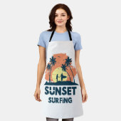 Surfen -Zonsondergang Surfen Schort (Gedragen)