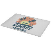 Surfen -Zonsondergang Surfen Snijplank (Hoek)