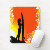 Surfende 9 Mousepad Muismat (Met muis)