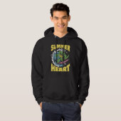 Surfende Alligator Summer Crocodile Hoodie (Voorkant volledig)