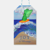 Surfende Angel Raphael Holiday Custom Gift Labels Cadeaulabel (Voorkant)