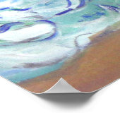 Surfende Angel Raphael Riding Healing Waves Poster (Hoek)