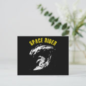 Surfende astronaut Space Rider Briefkaart (Staand voorkant)