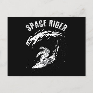 Surfende astronaut Space Rider Briefkaart
