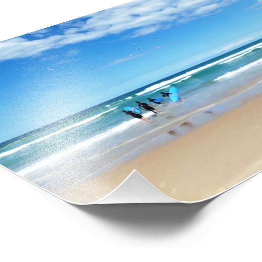 Surfende Australië Foto Afdruk (Hoek)