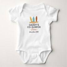 Surfende baby shower Daddy's mede surfer - Surfen