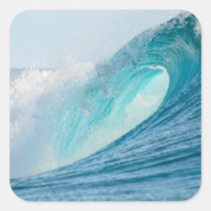 Surfende barrel wave brekende sticker