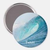 Surfende barrel wave brekende tekstmagneet magneet (Voorkant / Achterkant)