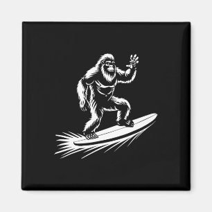 Surfende Bigfoot - Grappige Hawaiaanse Sasquatch-s Magneet