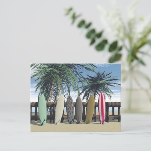 Surfende Briefkaart (Staand voorkant)