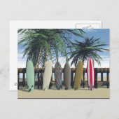 Surfende Briefkaart (Voorkant / Achterkant)