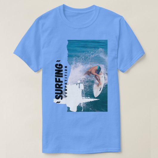 Surfende concurrentie t-shirt (Design voorkant)