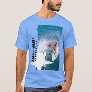 Surfende concurrentie t-shirt