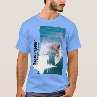 Surfende concurrentie t-shirt