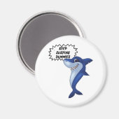 Surfende dummy's behouden | Gezegden voor haaienha Magneet (Voorkant / Achterkant)