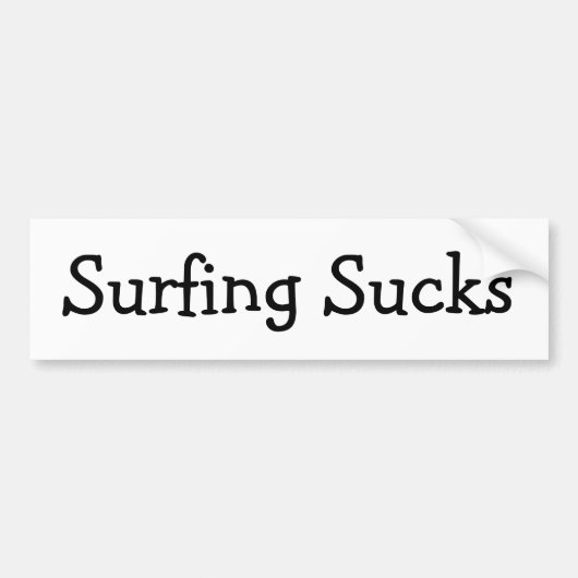 Surfende eenden bumpersticker (Voorkant)