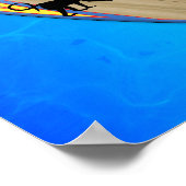 Surfende evolutie poster (Hoek)