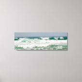 Surfende Fistral Newquay Cornwall Canvas Afdruk (Voorkant)