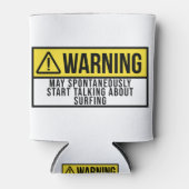 Surfende Gift - Surfer Lover Blikjeskoeler (Voorkant)