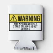 Surfende Gift - Surfer Lover Blikjeskoeler (Achterkant)