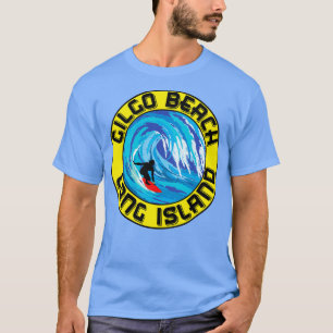Surfende GILGO BEACH LANG ISLAND NEW YORK Surf Sur T-shirt