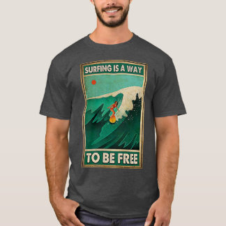 Surfende Girl T T-shirt