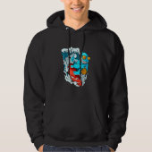Surfende haai Surf Hoodie (Voorkant)