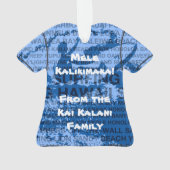 Surfende Hawaii Cutback Hawaiian Aloha Shirt Ornament (achterkant)