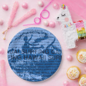 Surfende Hawaii Cutback Hawaiian Surfer Papieren Bordje (Feest)