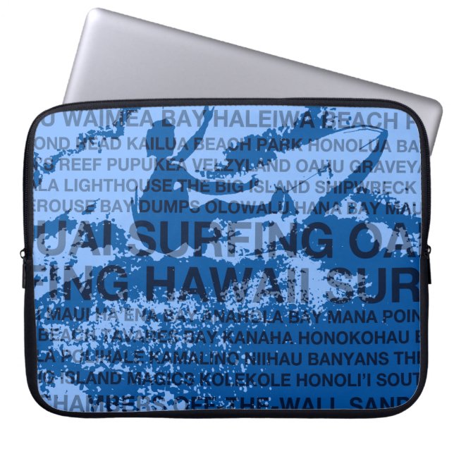 Surfende Hawaii Cutback Hawaiian Wetsuit tas (Voorkant)
