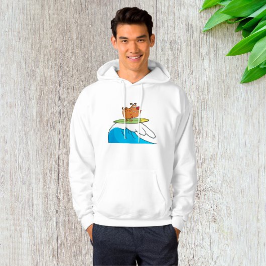 Surfende hond Funny Dog Hoodie