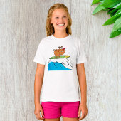 Surfende hond Funny Dog T-Shirt