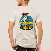 Surfende Hond Wave Chaser T-Shirt (Achterkant)