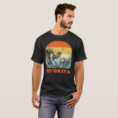 Surfende Hookipa Maui Retro Throwback T-shirt (Voorkant volledig)