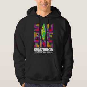 Surfende Huntington Beach California Surf Cali Bea Hoodie