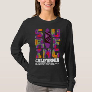 Surfende Huntington Beach California Surf Cali Bea T-shirt
